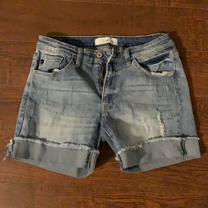 KanCan Distressed Shorts